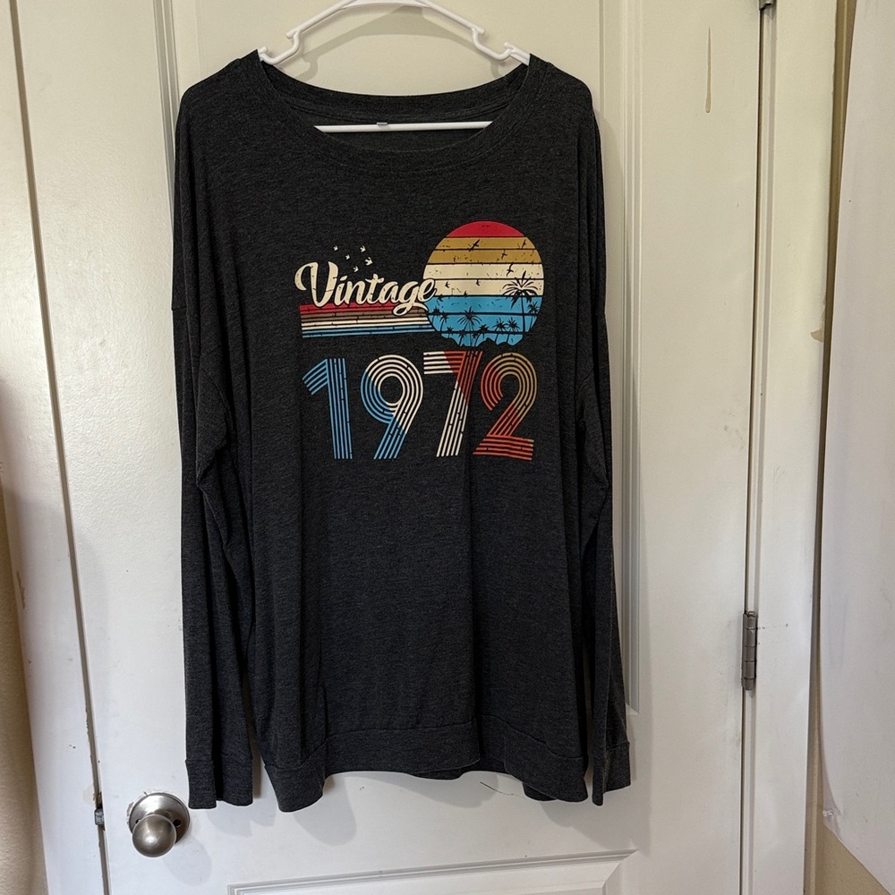Vintage 1972 Graphic Long Sleeve Shirt